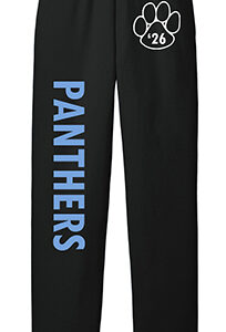 Class of 2026 Black Fleece Sweatpants with Pockets ​